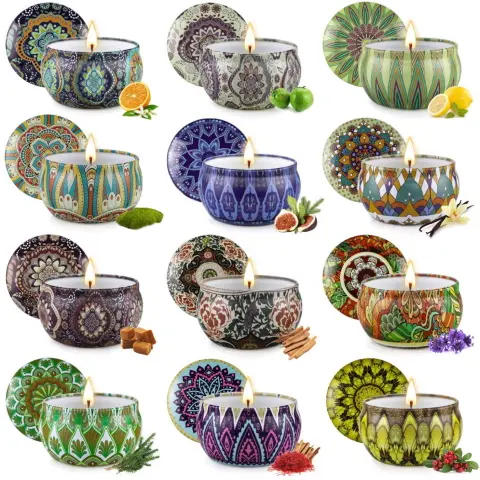 hidden gift 12 Pack Decorative Scented Candles