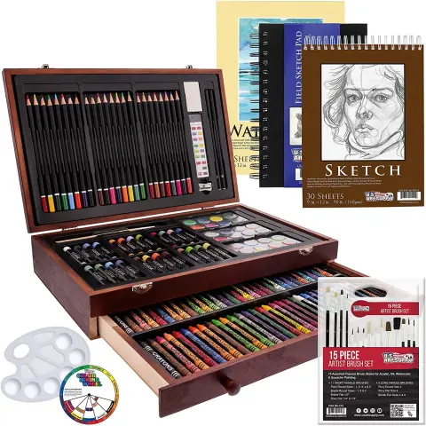 hidden gift Painting & Drawing Wooden Box Set