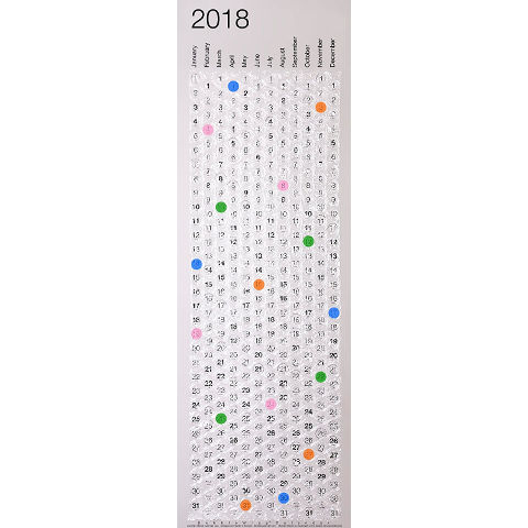 Bubble Wrap Calendar
