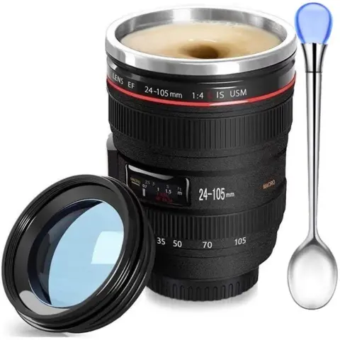 hidden gift Camera Lens Coffee Mug