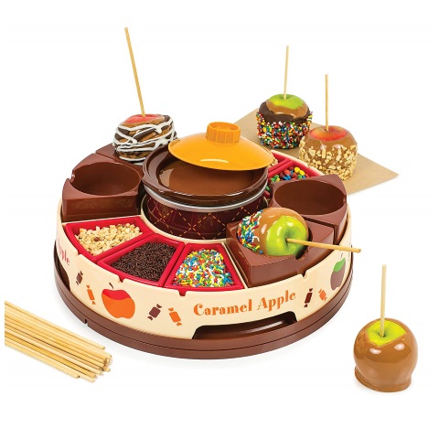 Lazy Susan Chocolate & Caramel with Heated Fondue Pot