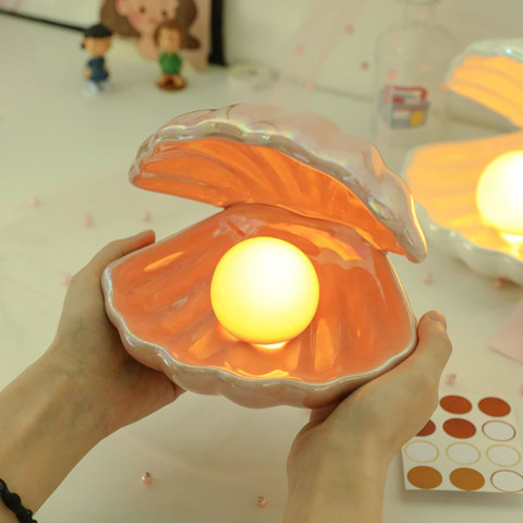 Clam Shell Night Light & Keepsake Tray