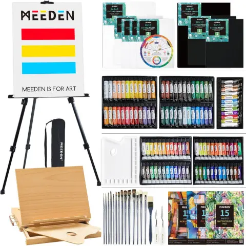 hidden gift Complete 142 Piece Painting Set