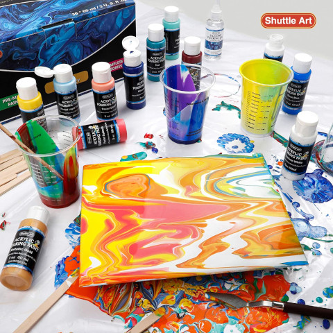 Complete Acrylic Paint Pouring Kit