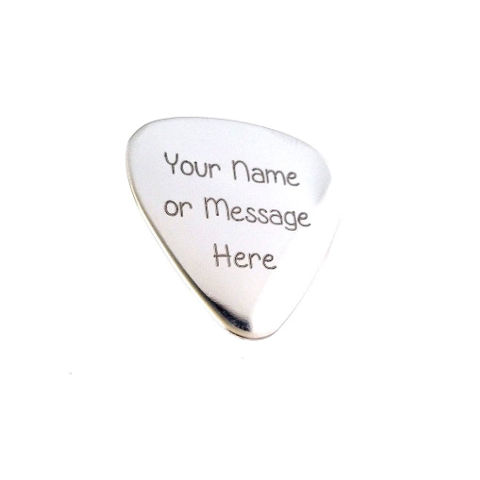 Custom Stainless Steel Guitar Pick
