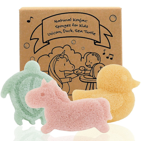 Cute Shapes for Cuties Natural Sponges