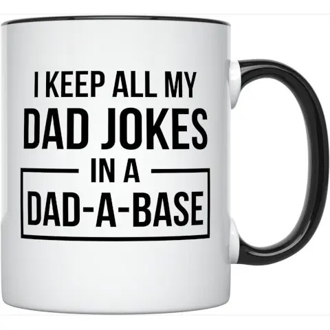 hidden gift I Keep All Dad Jokes in my Dad A Base Coffee Mug