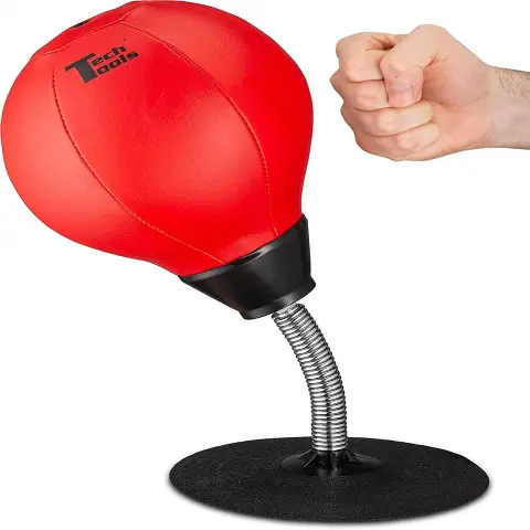 hidden gift Stress Buster Desktop Punching Bag