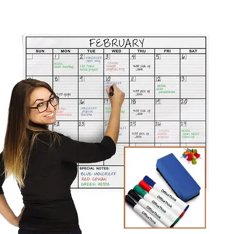 hidden gift Jumbo Dry Erase Calendar