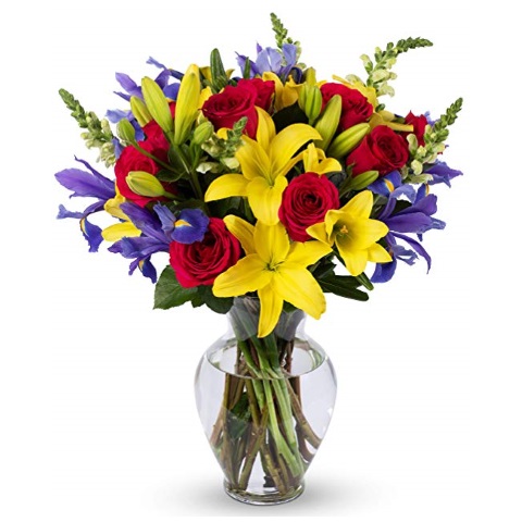 Joyful Wishes Bouquet With Vase