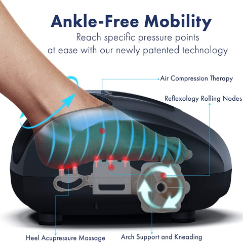 Deep-Kneading Heated Foot Massager