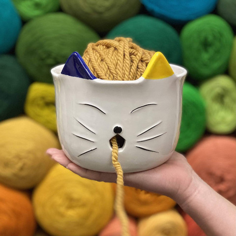 Handcrafted Ceramic Yarn Bowl