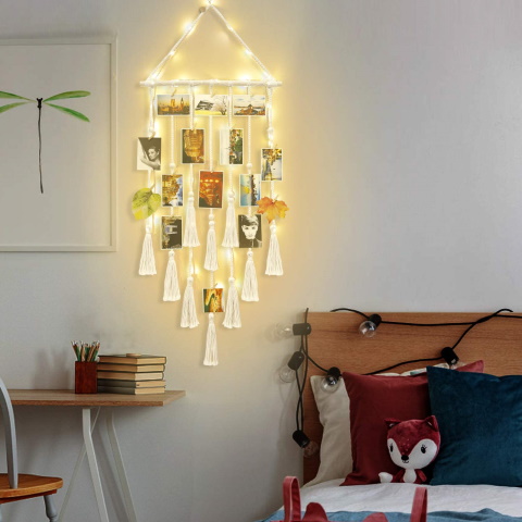 Hanging Macrame Photo Display