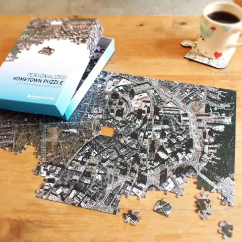hidden gift Hometown Personalized Jigsaw Puzzle