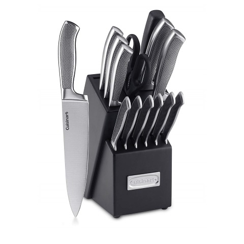 Fifteen Piece Modern Knife Block Set
