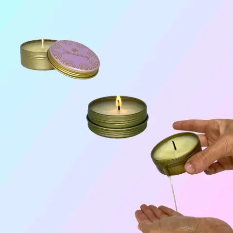 hidden gift ThreePlay Massage Candle