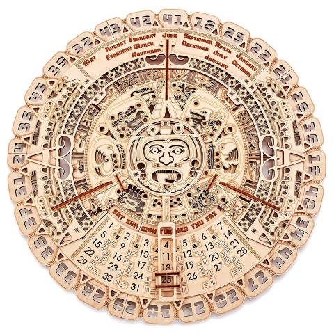 Wooden Mayan Wall Calendar
