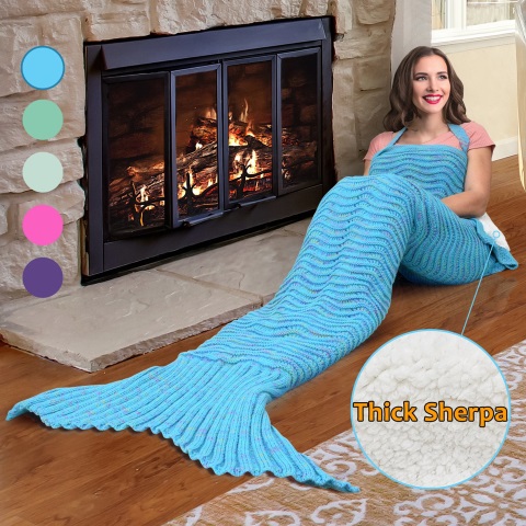 Crochet Mermaid Tail Blanket