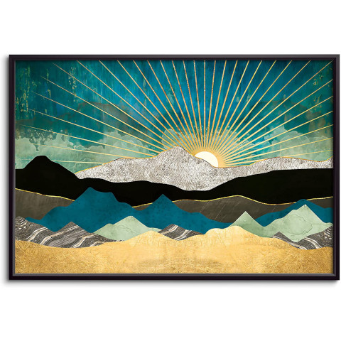 Abstract Wilderness Framed Canvas Print