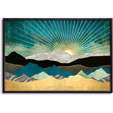hidden gift Abstract Wilderness Framed Canvas Print