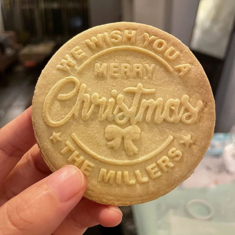 Personalized Christmas Cookie Stamp