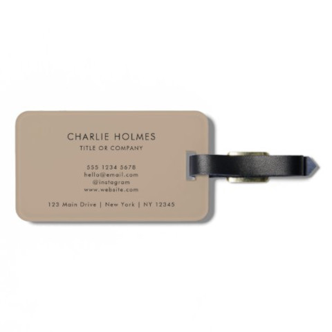 Personalized Luggage Tag