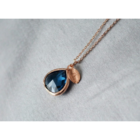 Personalized Sapphire Necklace