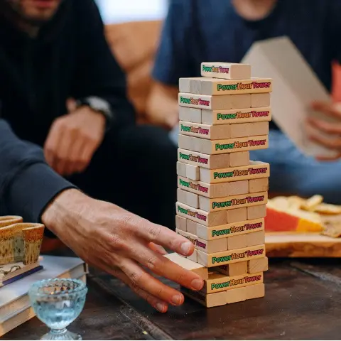 hidden gift Power Hour Tower Party Game
