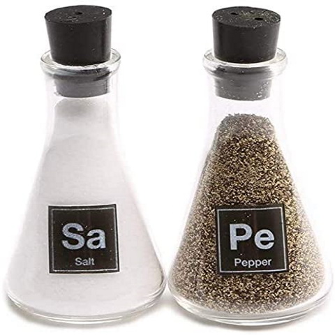 Salt & Pepper Science Flask Shakers