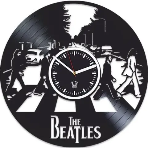 hidden gift The Beatles Vinyl Record Clock