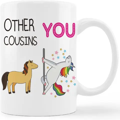 hidden gift My Cousin is a Majestic Unicorn Mug
