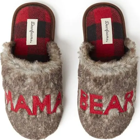 hidden gift Mama Bear Slippers