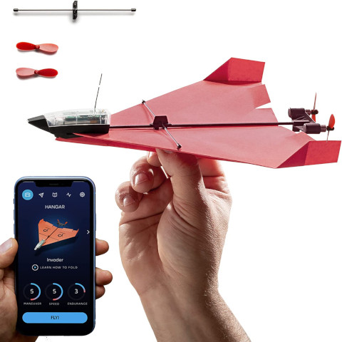 Smartphone Controlled RC Paper Airplane Kit