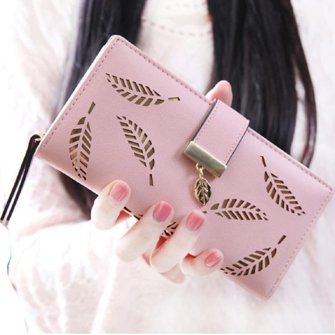 Gold Foil Leaf Bifold Wallet