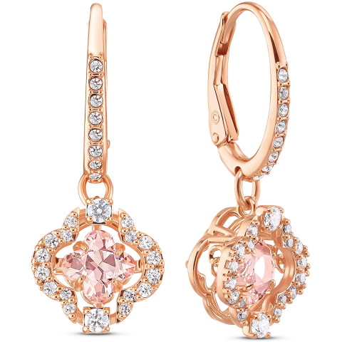 Pink Swarovski Earrings