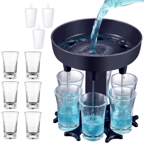 Party Shot Pourer: Dispenses 6 Shots at Once